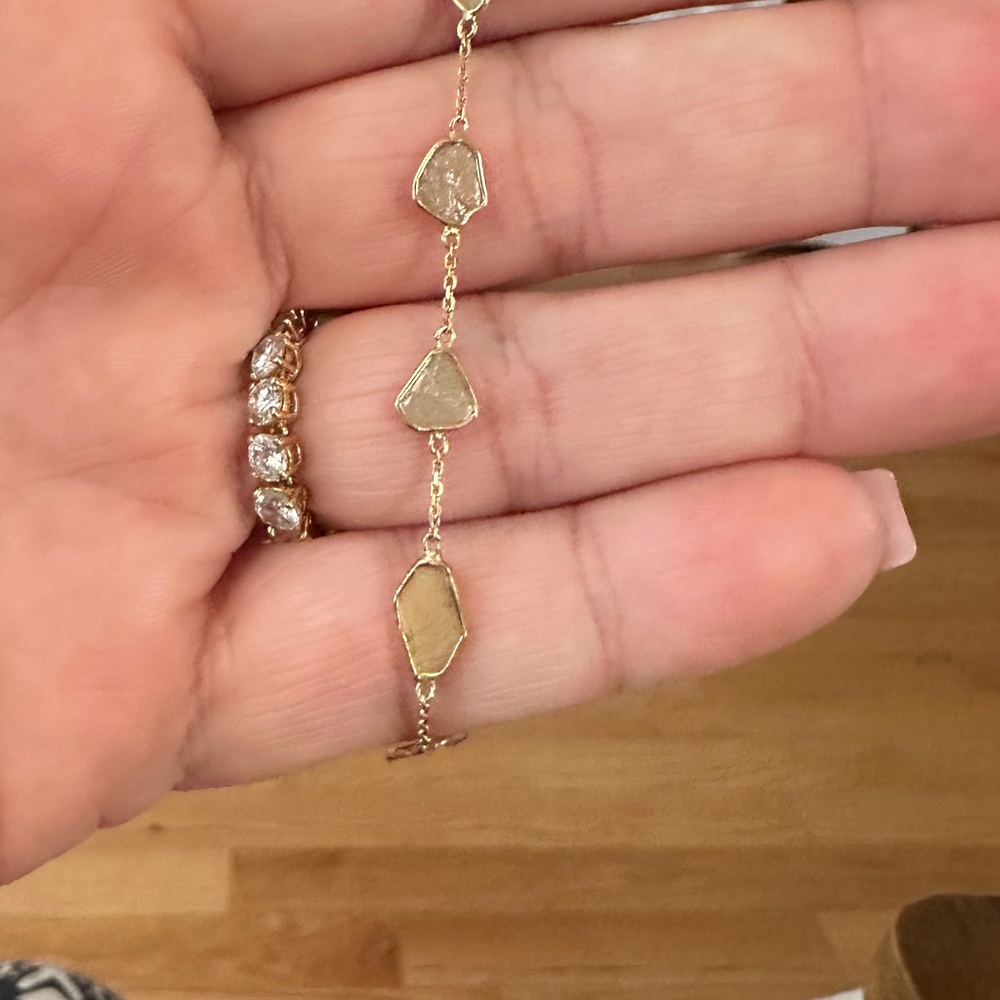 Artfully crafted chameleon, sliced diamond set in 14 karat rose gold - Picture 3 of 4